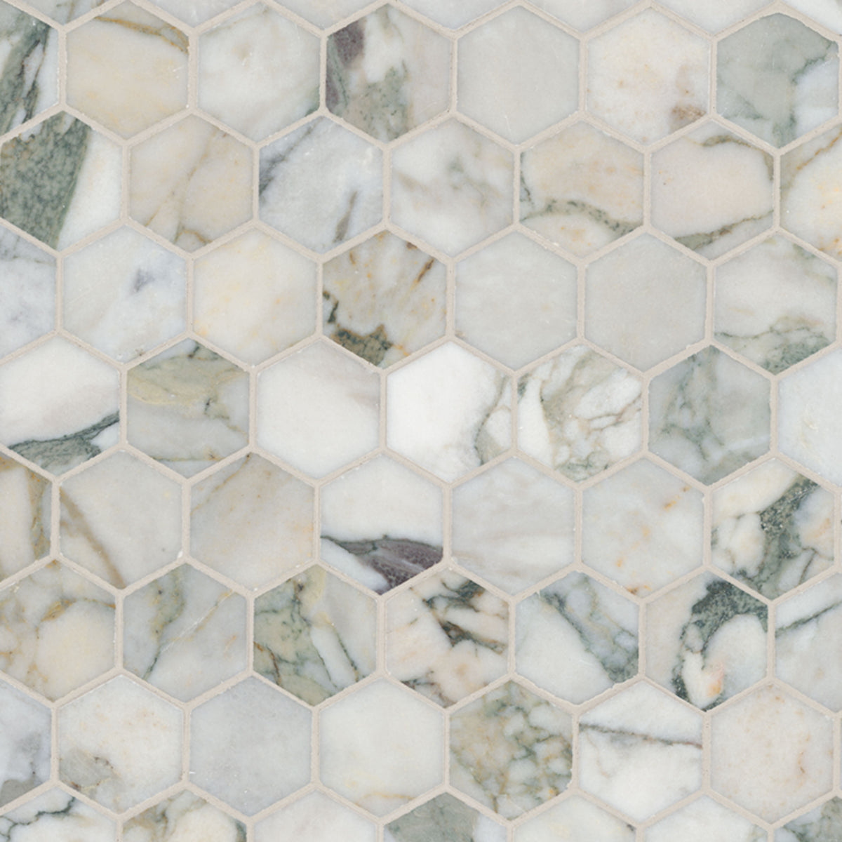 MSI Coronado 2" Hexagon Honed Marble mosaic (SMOT-COR-2HEXH) – MSI product image