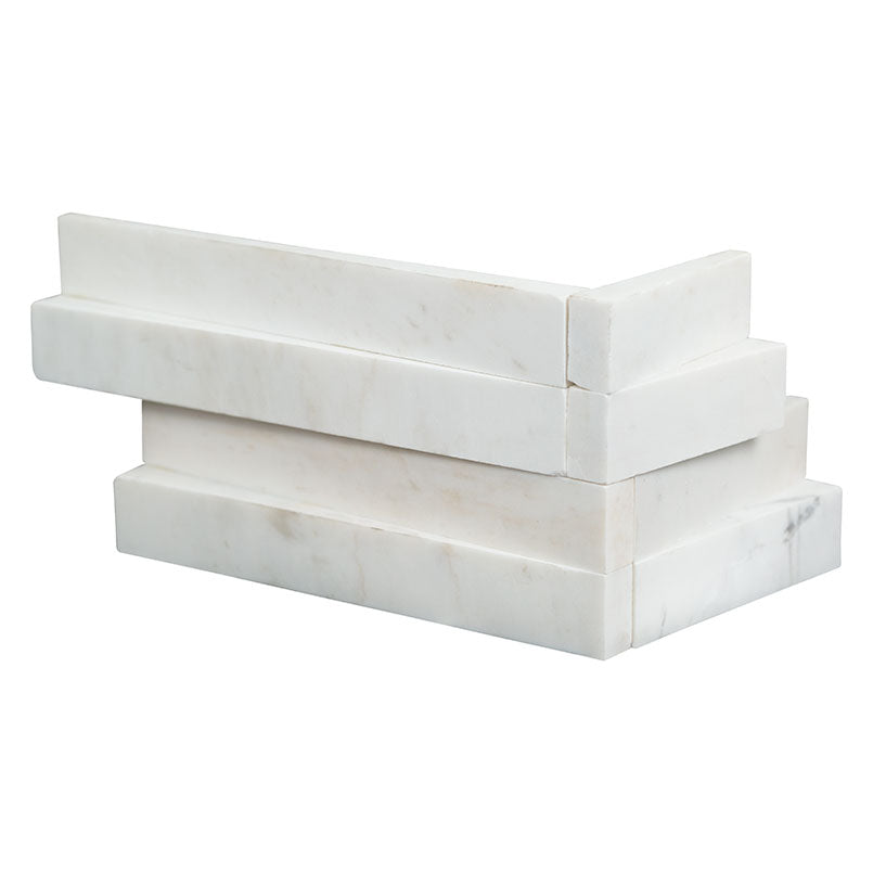 MSI Cosmic White 3d Wave stacked stone 6 x 18 (LPNLMCOSWHI618COR-3DW)