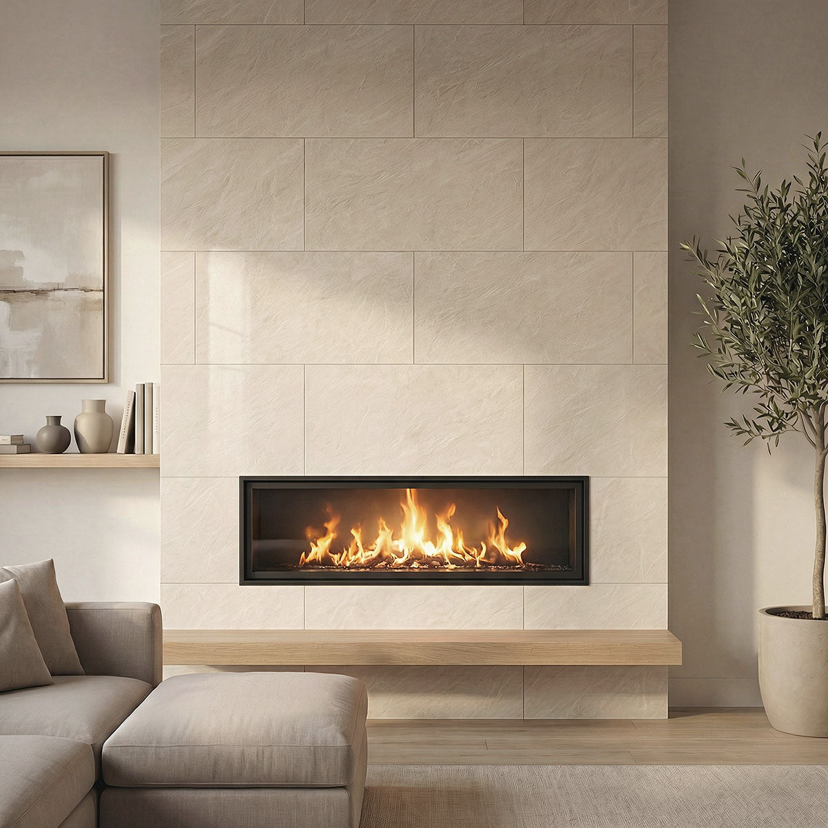 MSI Cristaline 24 x 48 Polished Porcelain tile (NCRI2448P) – MSI room scene