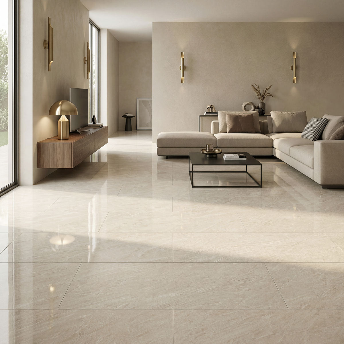 MSI Cristaline 24 x 48 Polished Porcelain tile (NCRI2448P) – MSI room scene