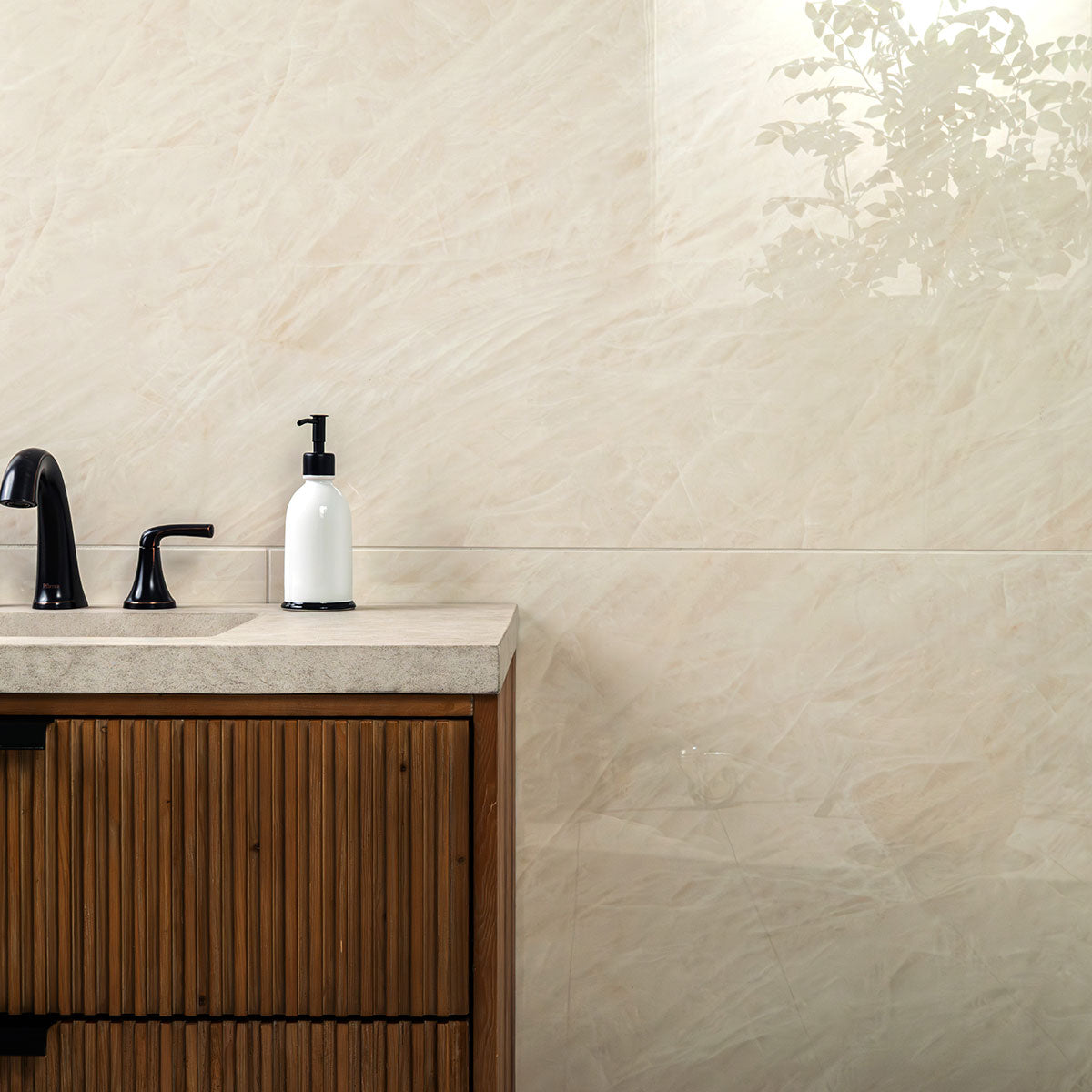 MSI Cristaline 24 x 48 Polished Porcelain tile (NCRI2448P) – MSI room scene