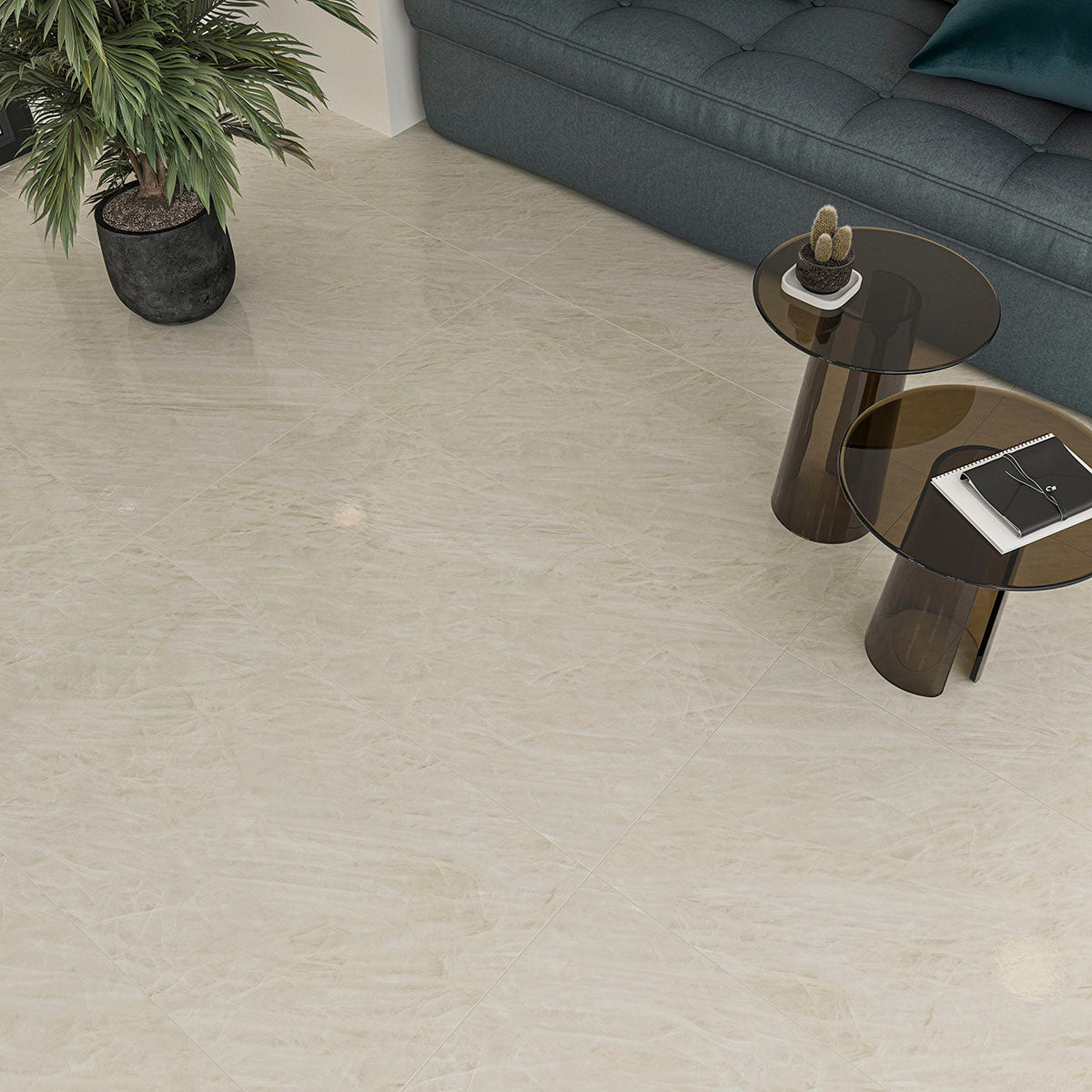 MSI Cristaline 24 x 48 Polished Porcelain tile (NCRI2448P) – MSI room scene