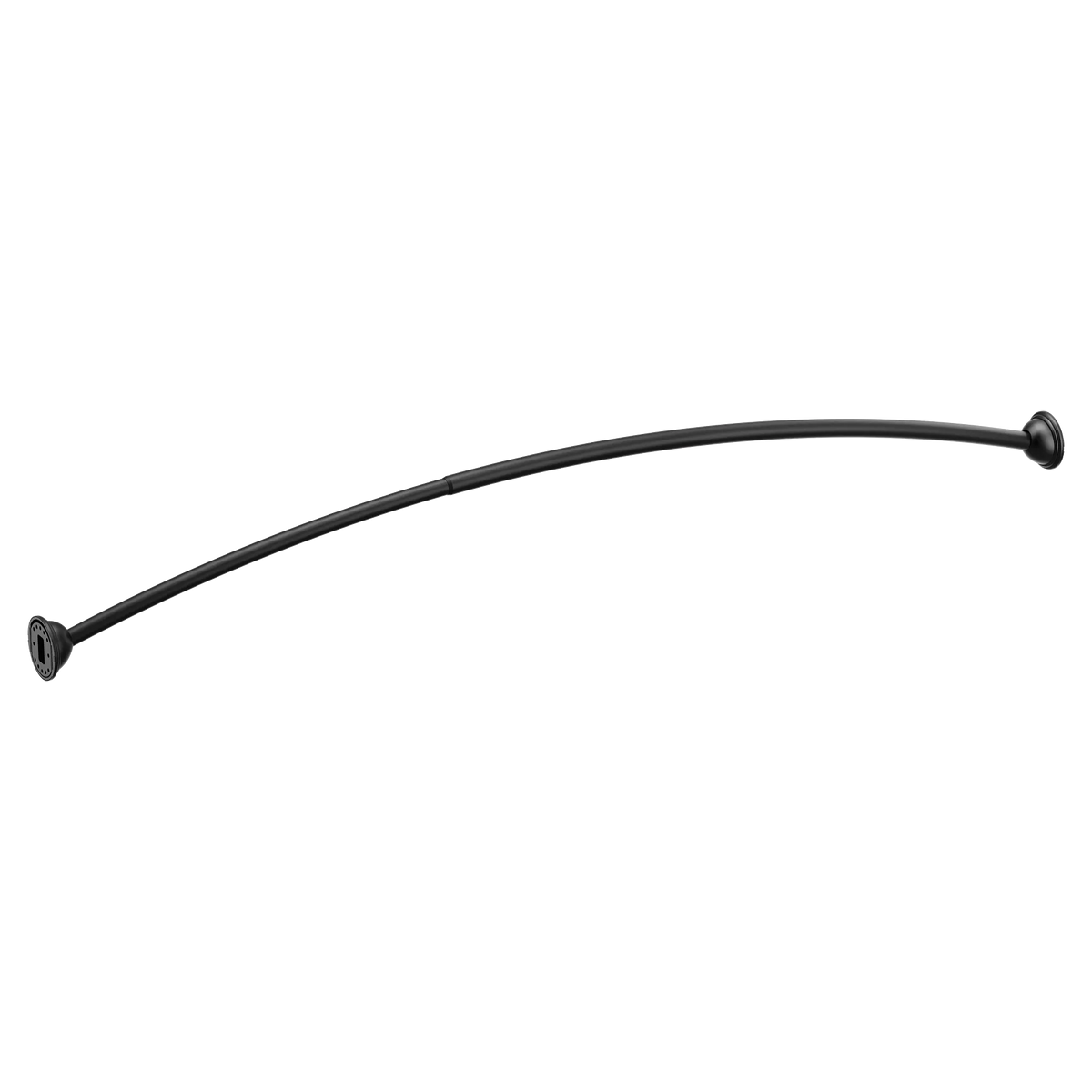 Moen Adjustable Curved Shower Rod CSR2160 in Matte Black (CSR2160BL) - view 2