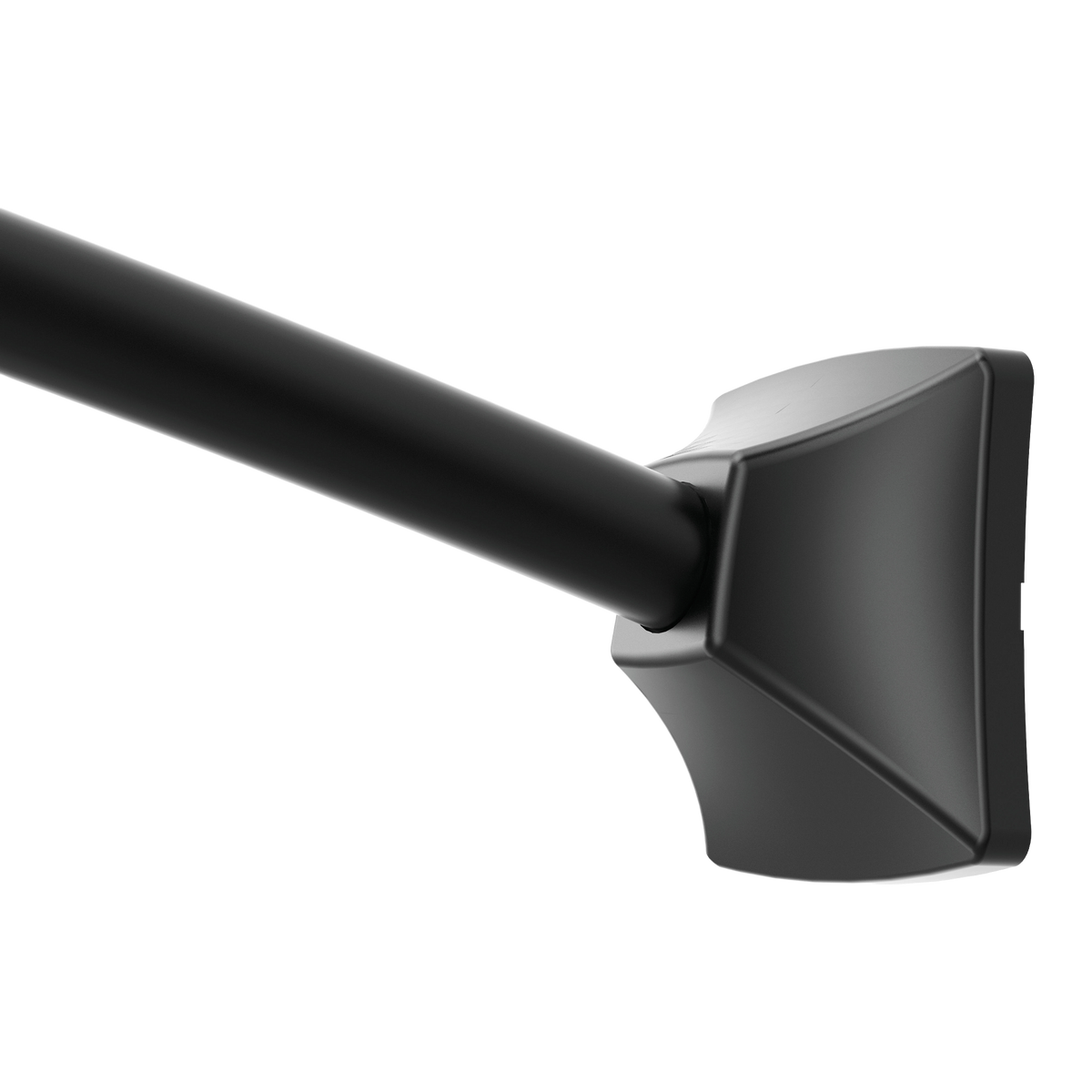 Moen Adjustable Curved Shower Rod CSR2164 in Matte Black (CSR2164BL)