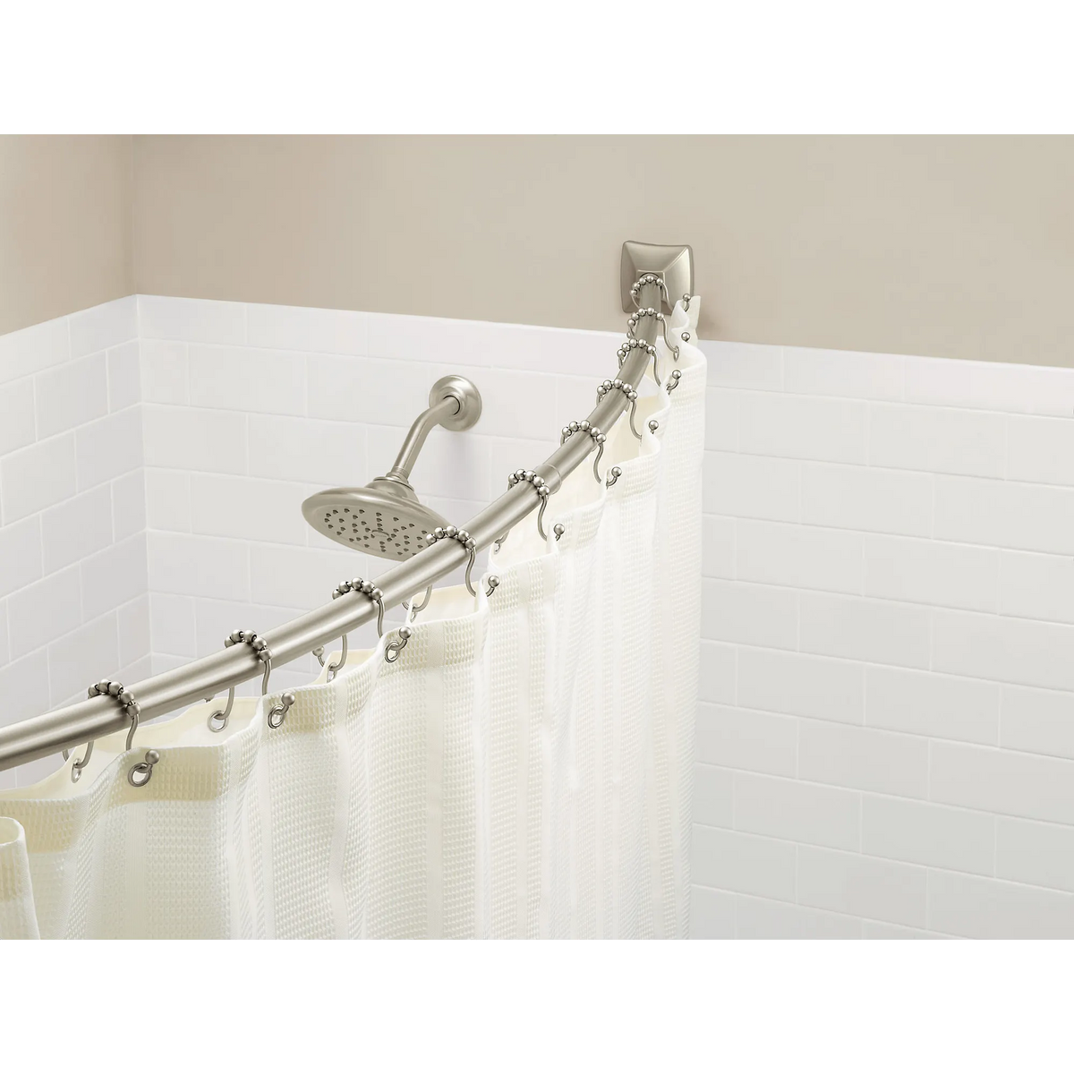 Moen Adjustable Curved Shower Rod CSR2164 in Brushed Gold (CSR2164BG) - view 4