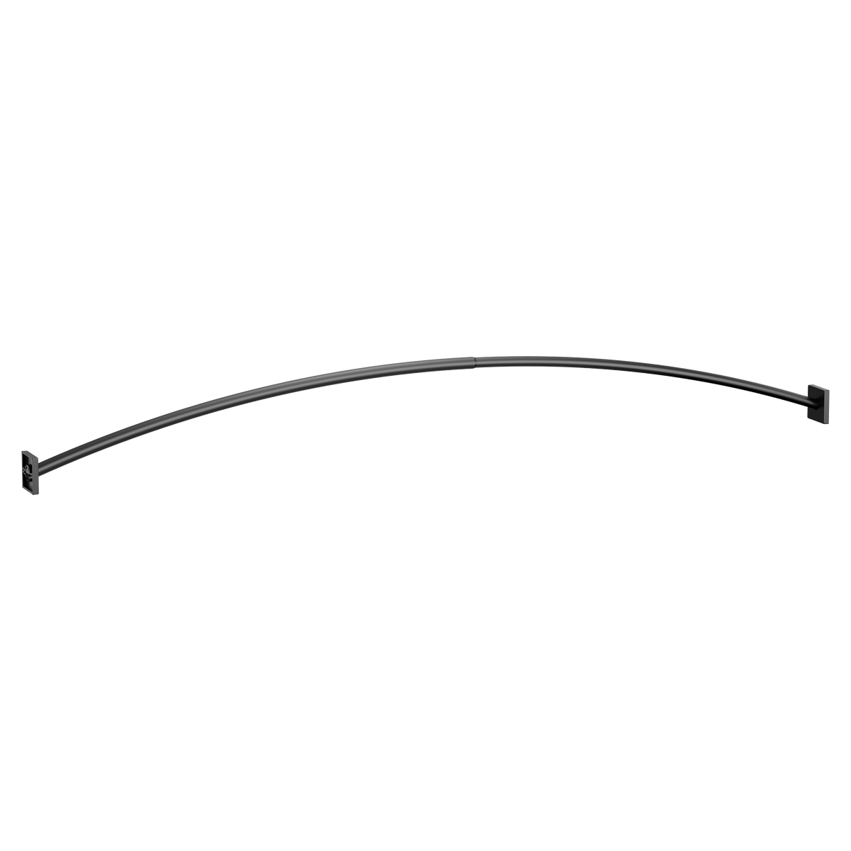 Moen Triva Adjustable Curved Shower Rod CSR2169 in Matte Black (CSR2169BL)
