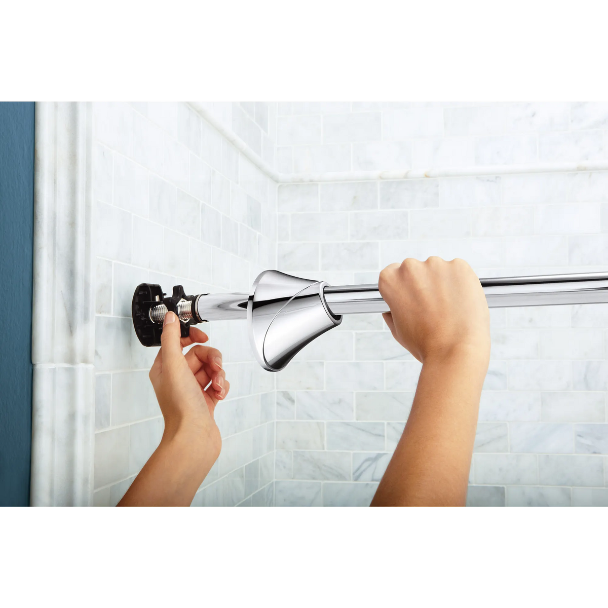 Moen Tension Curved Shower Rod CSR2172 in Chrome (CSR2172CH) - view 2