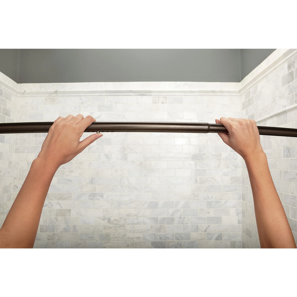 Moen Tension Curved Shower Rod CSR2172 in Old World Bronze (CSR2172OWB) - view 6
