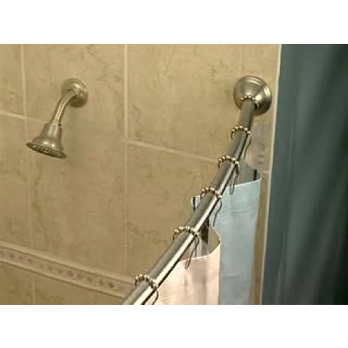 Moen 5' Curved Shower Rod CSR2145 in Chrome (CSR2145CH) - view 4