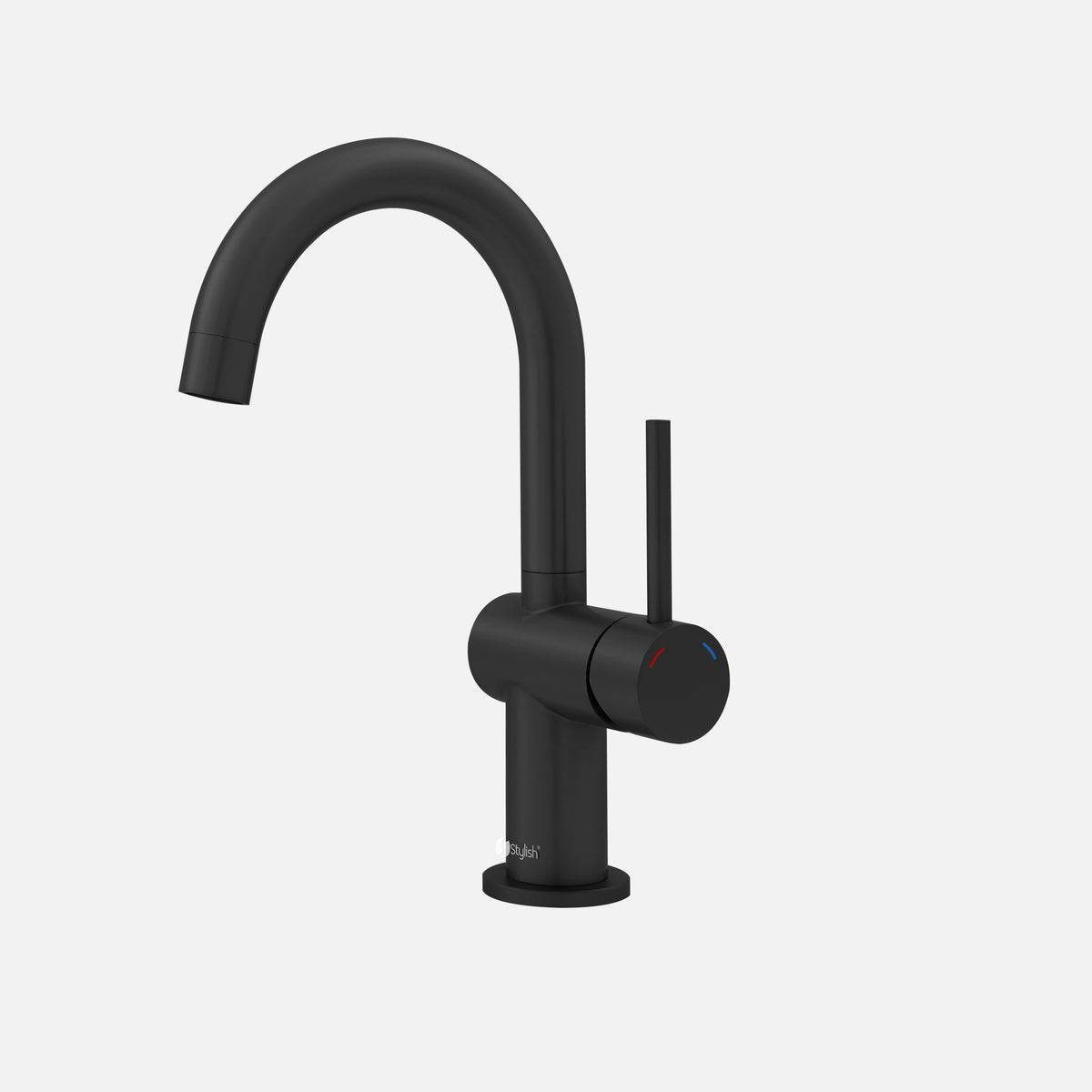 Stylish Alida Bathroom Faucet Single Handle Matte Black B-113N