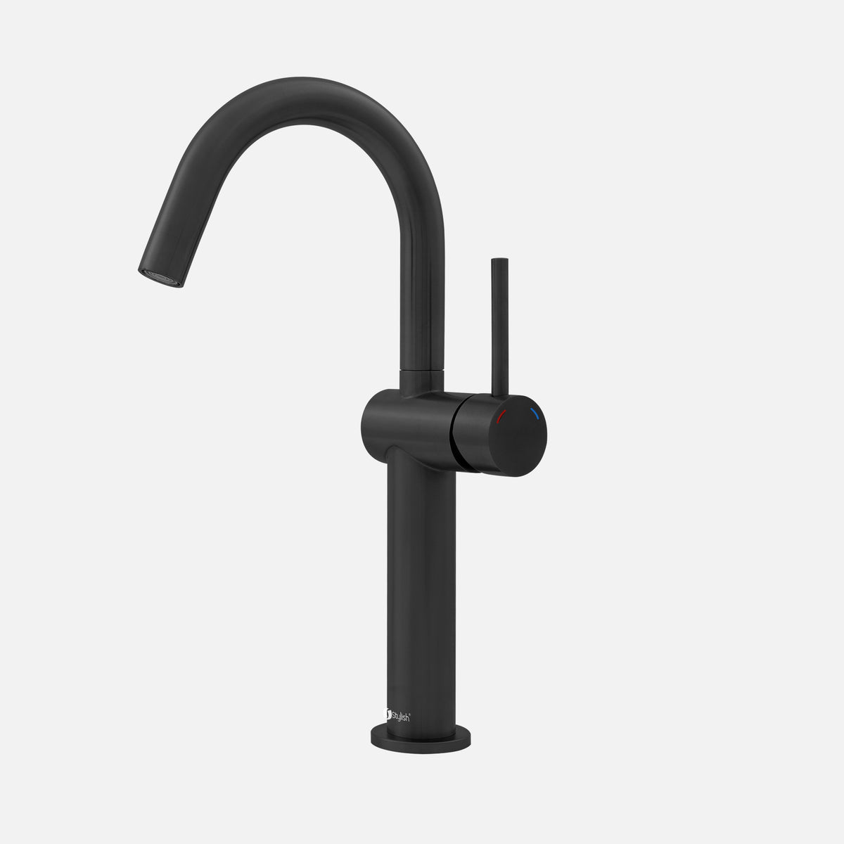 Stylish Cielo Bathroom Faucet Single Handle Matte Black B-124N