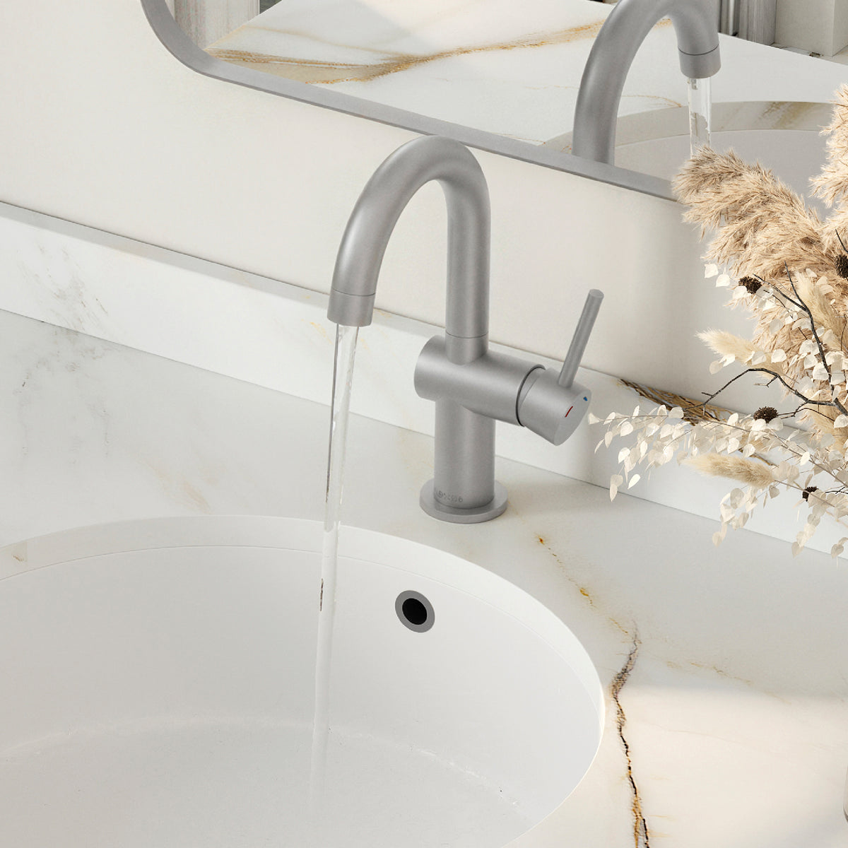 Stylish Alida Bathroom Faucet Single Handle Stainless Steel B-113S