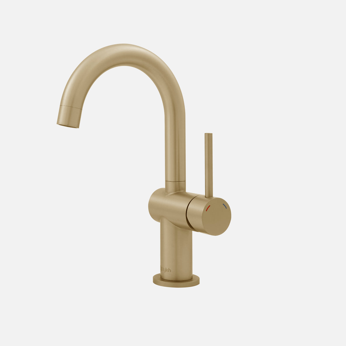 Stylish Alida Bathroom Faucet Single Handle Brushed Gold B-113G