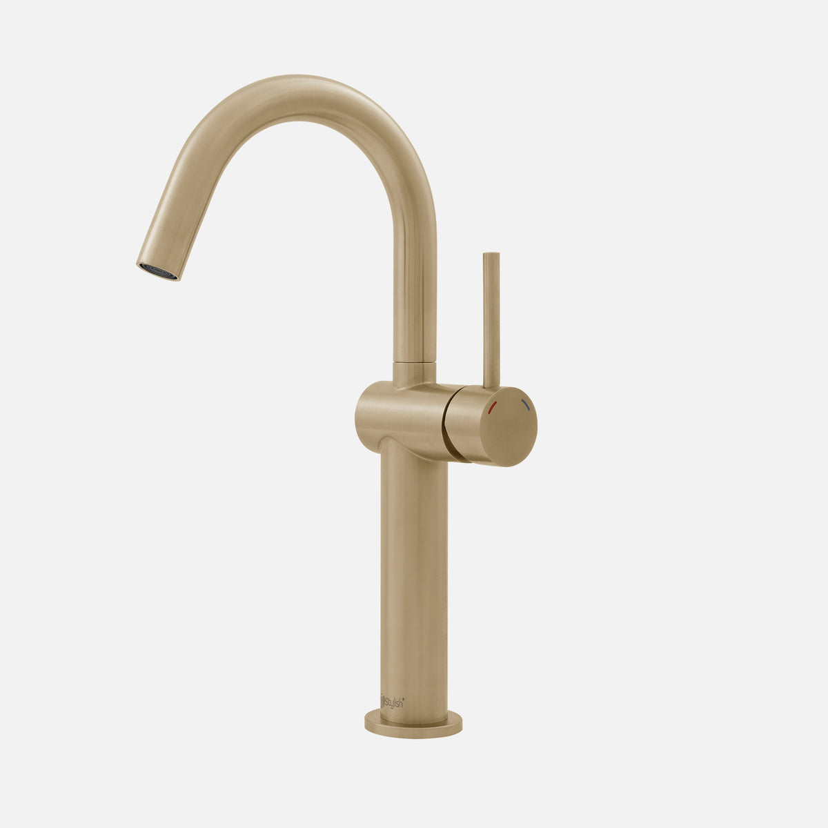 Stylish Cielo Bathroom Faucet Single Handle Brushed Gold B-124G