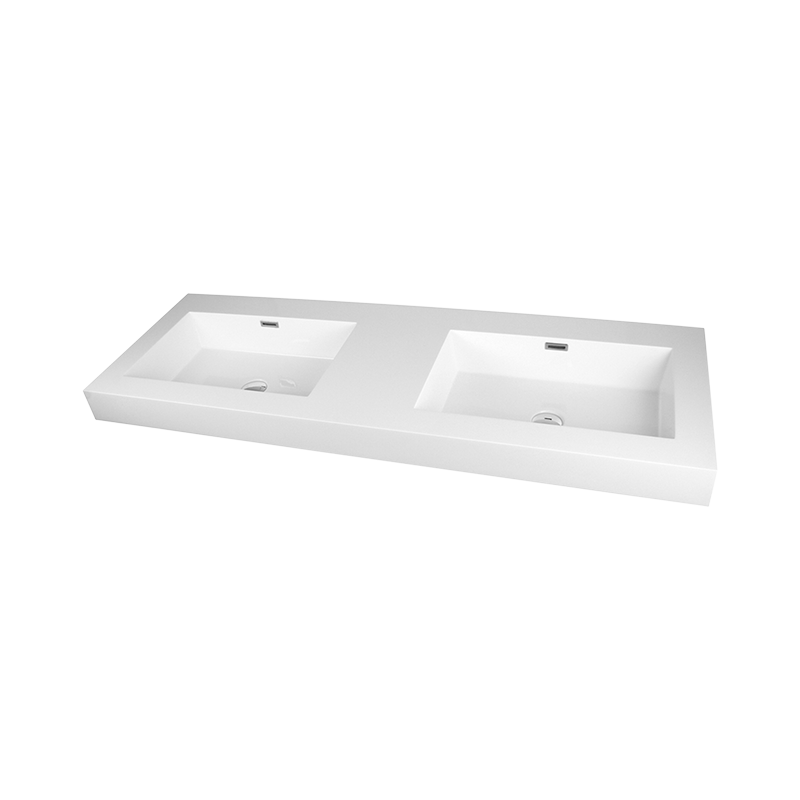 Rubi Arto Countertop Basin with Overflow White Gloss RTOL138BL