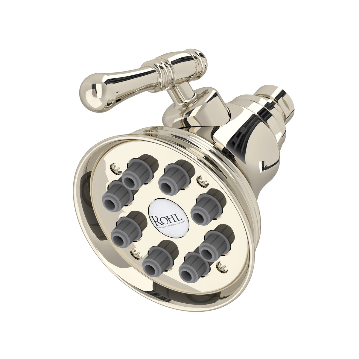 ROHL 4" Multi-Function Showerhead WI0123 - Polished Nickel