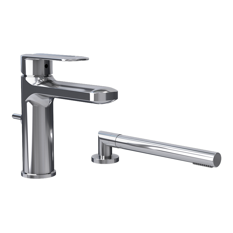 Rubi Myrto 2-Piece Deck-Mounted Bath Faucet Hand Shower RMY22D
