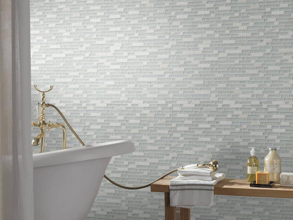 MSI Delano Blanco Glass mosaic (SMOT-SGLS-DELBLA6MM) – MSI room scene