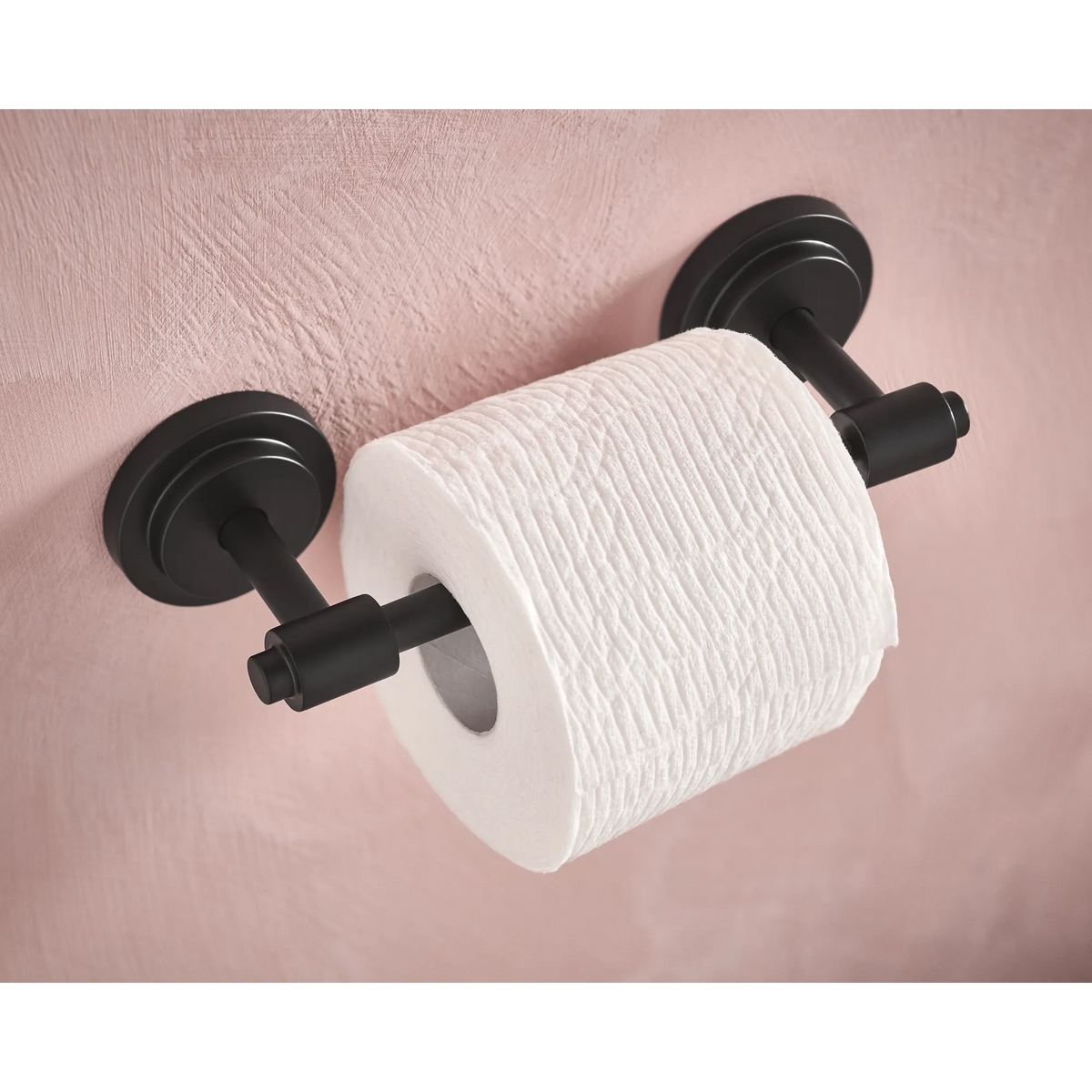 Moen Iso Pivoting Toilet Paper Holder DN0708 in Matte Black (DN0708BL) - view 2
