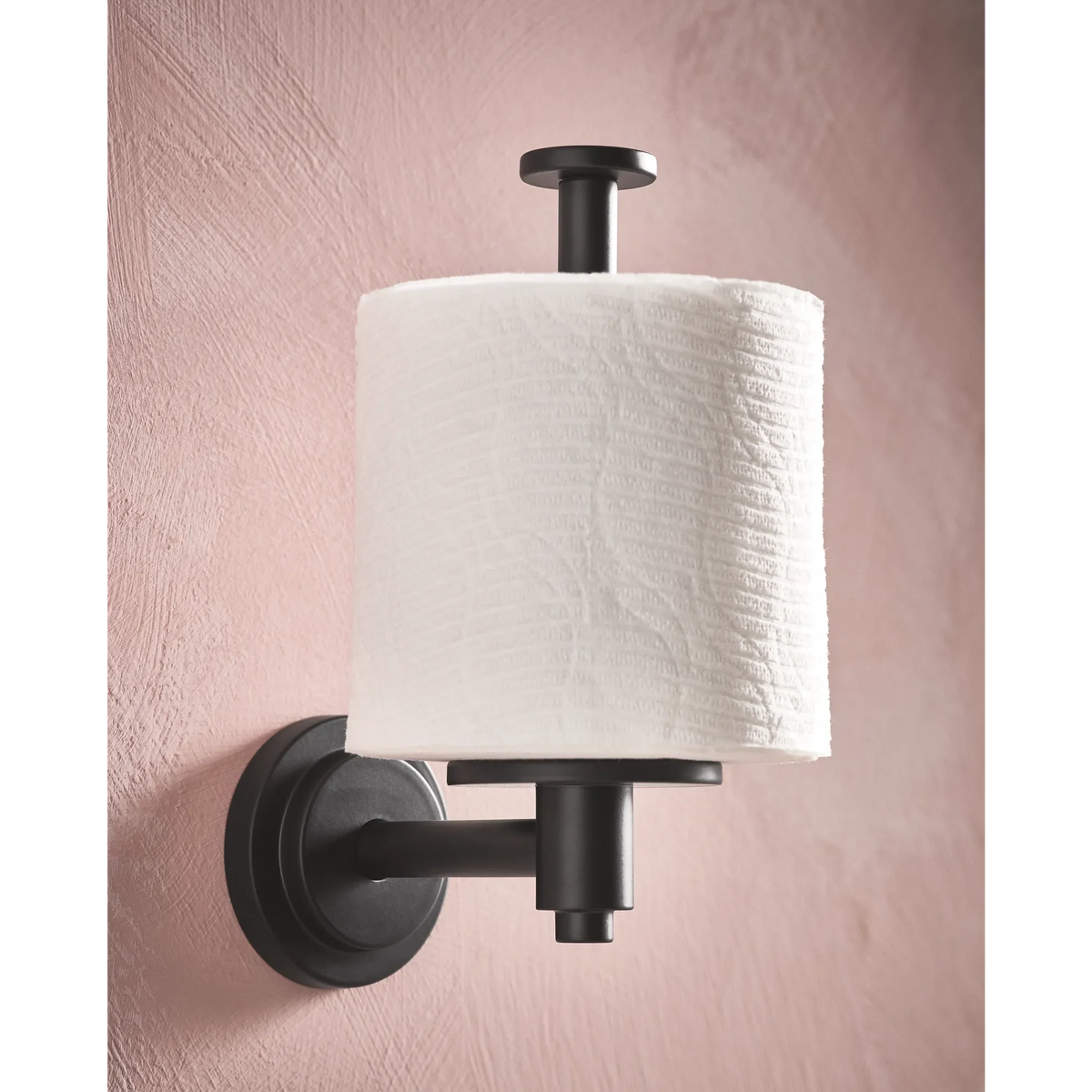 Moen Iso Single-Post Toilet Paper Holder DN0709 in Matte Black (DN0709BL) - view 3