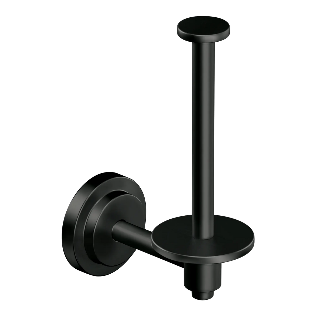 Moen Iso Single-Post Toilet Paper Holder DN0709 in Matte Black (DN0709BL) - view 2
