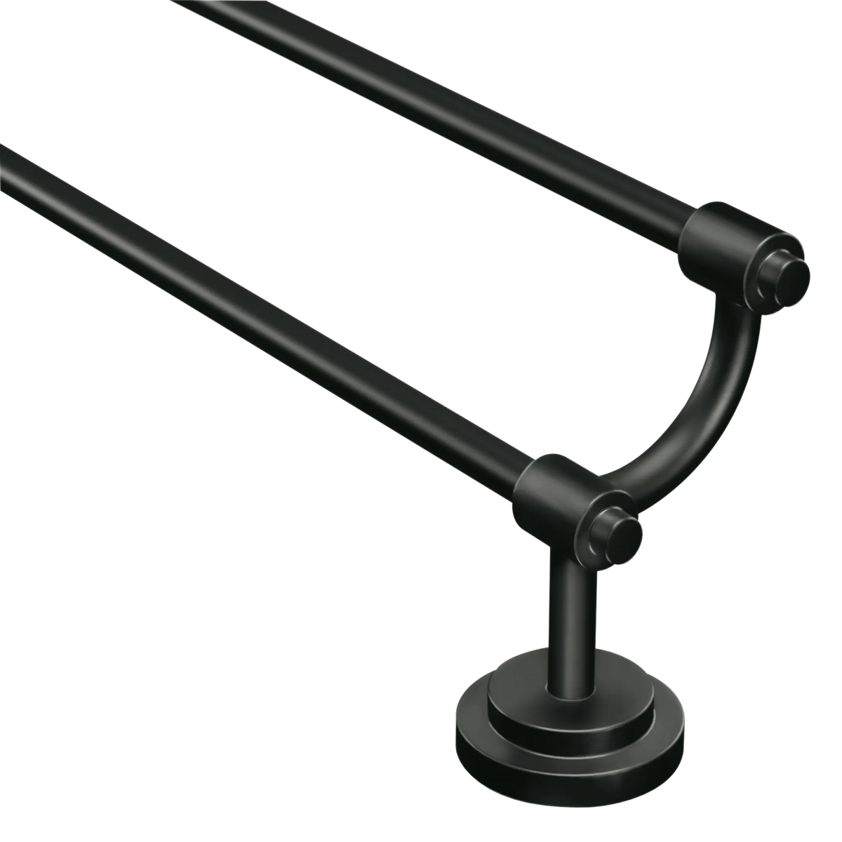 Moen Iso 24" Double Towel Bar DN0722 in Matte Black (DN0722BL) - view 2