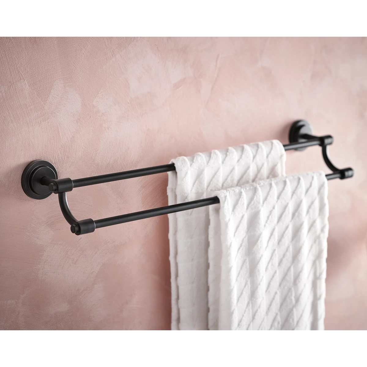 Moen Iso 24" Double Towel Bar DN0722 in Matte Black (DN0722BL) - view 3