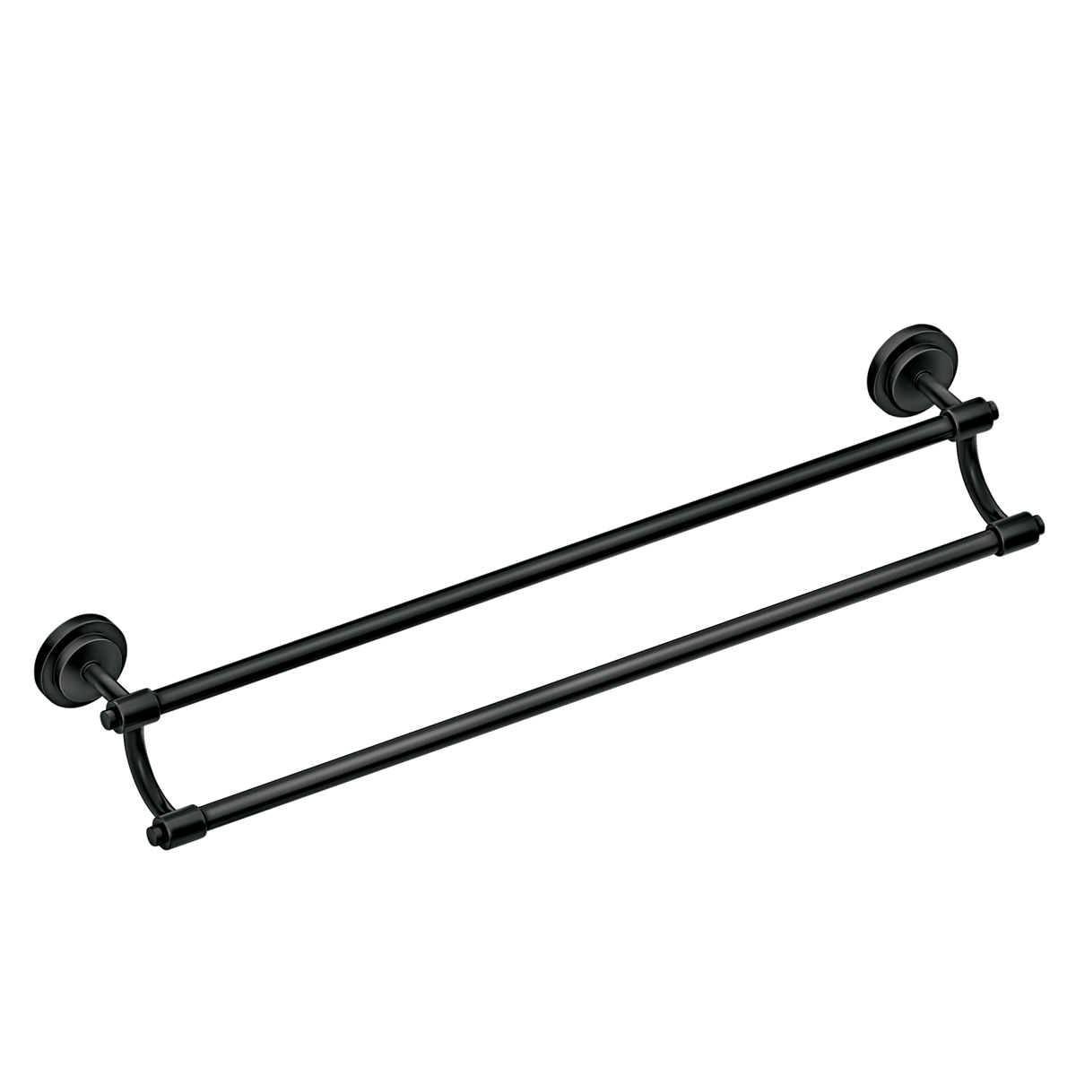 Moen Iso 24" Double Towel Bar DN0722 in Matte Black (DN0722BL)