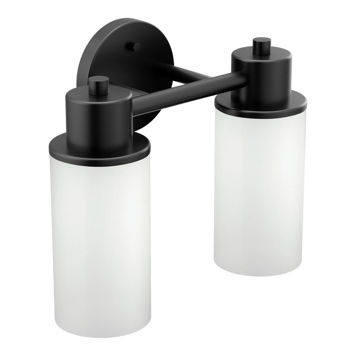 Moen Iso 2-Light Bathroom Vanity Light DN0762 in Matte Black (DN0762BL) - view 2