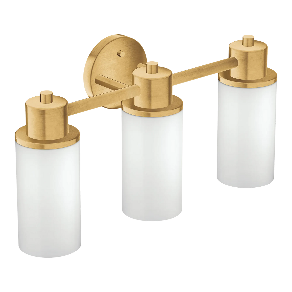Moen Iso 3-Light Bathroom Vanity Light DN0763 in Brushed Gold (DN0763BG) - view 2