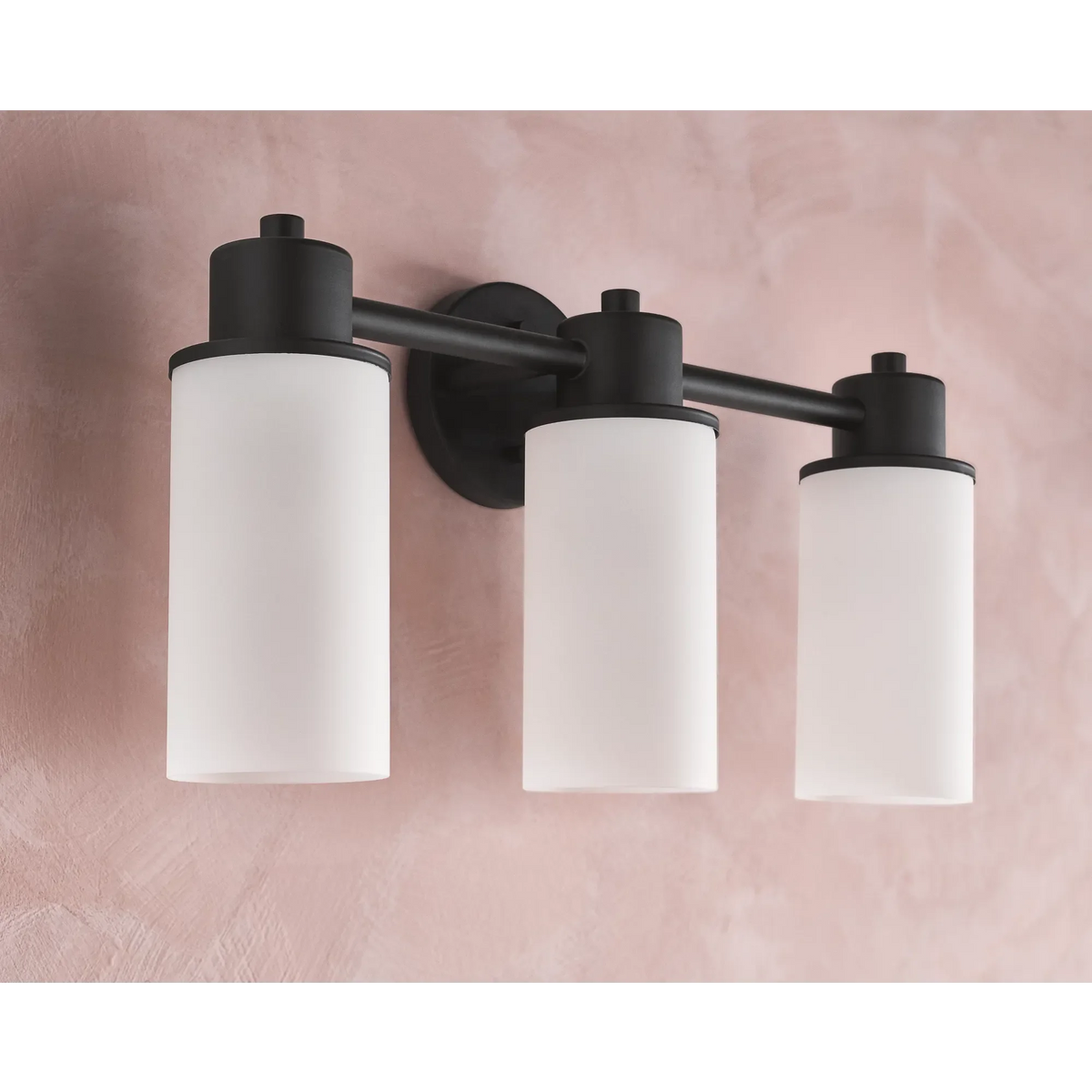 Moen Iso 3-Light Bathroom Vanity Light DN0763 in Matte Black (DN0763BL) - view 2