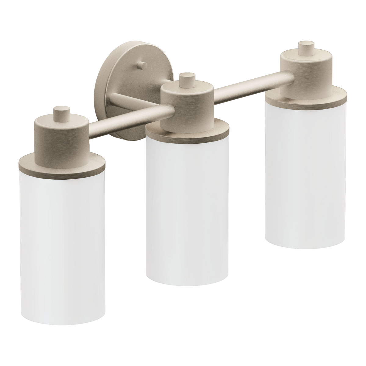Moen Iso 3-Light Bathroom Vanity Light DN0763 in Brushed Nickel (DN0763BN)