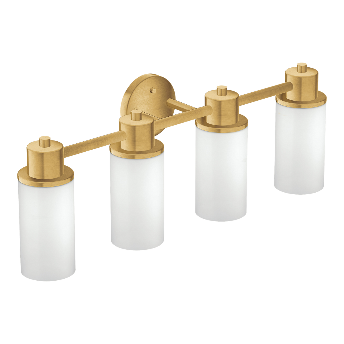 Moen Iso 4-Light Bathroom Vanity Light DN0764 in Brushed Gold (DN0764BG)
