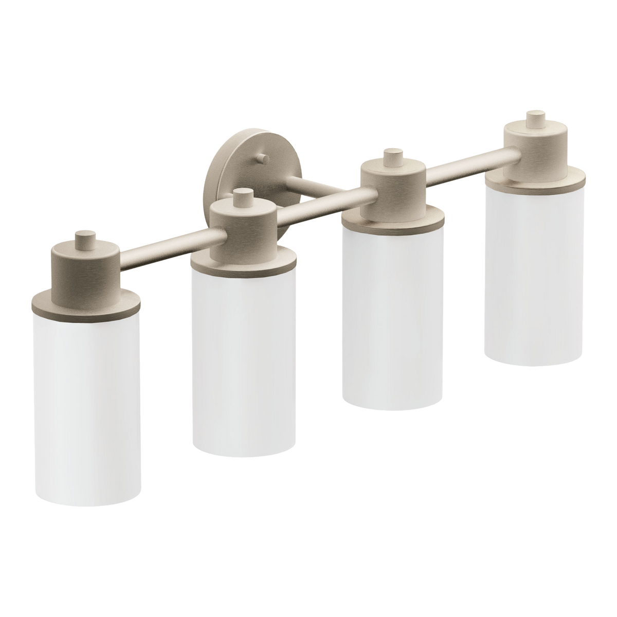 Moen Iso 4-Light Bathroom Vanity Light DN0764 in Brushed Nickel (DN0764BN)