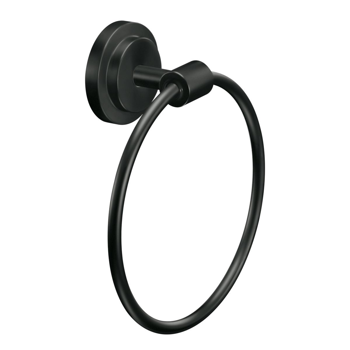 Moen Iso Towel Ring DN0786 in Matte Black (DN0786BL)