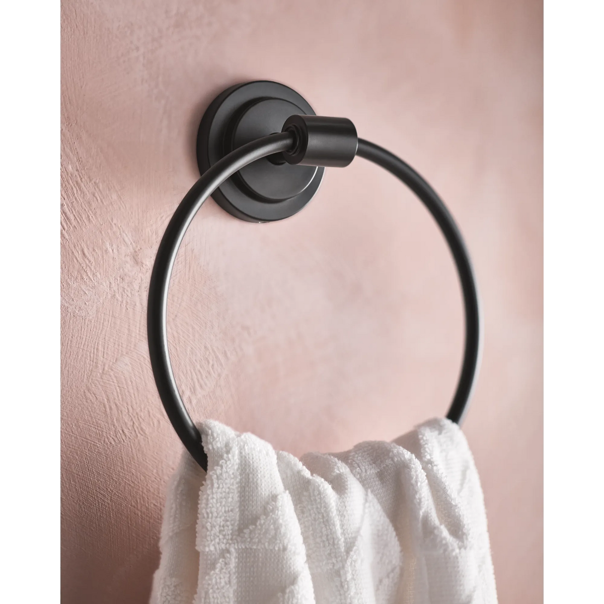Moen Iso Towel Ring DN0786 in Matte Black (DN0786BL) - view 2