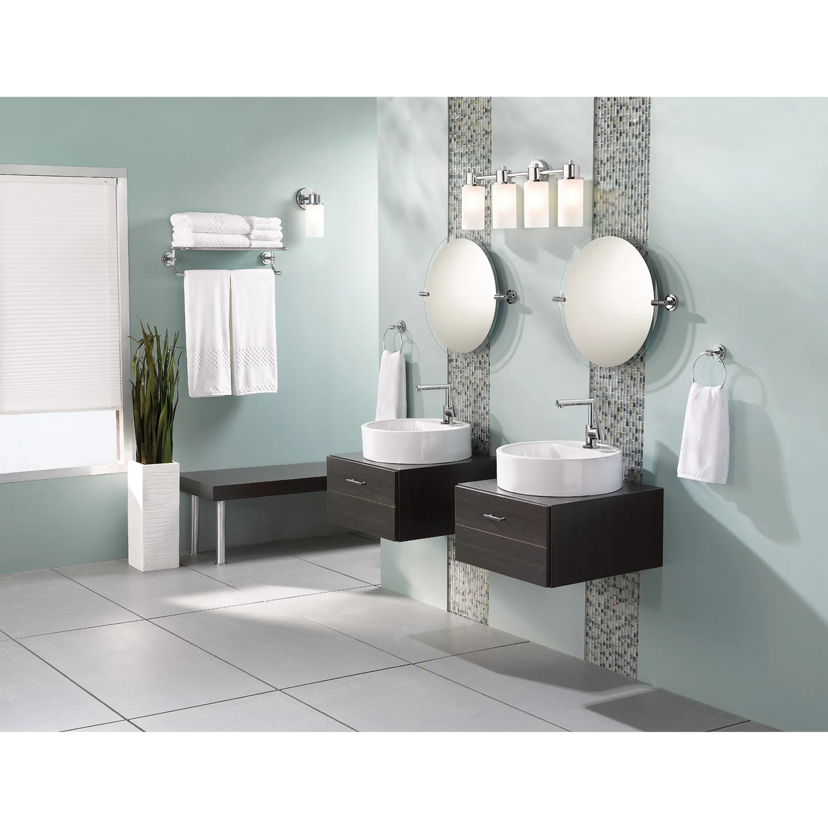 Moen Iso 4-Light Bathroom Vanity Light DN0764 in Chrome (DN0764CH) - view 2
