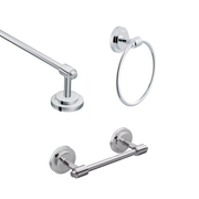 Moen Iso 3 Pc Kit: Pivoting Paper Holder, Towel Bar and Towel Ring DN0793 in Chrome (DN0793CH)