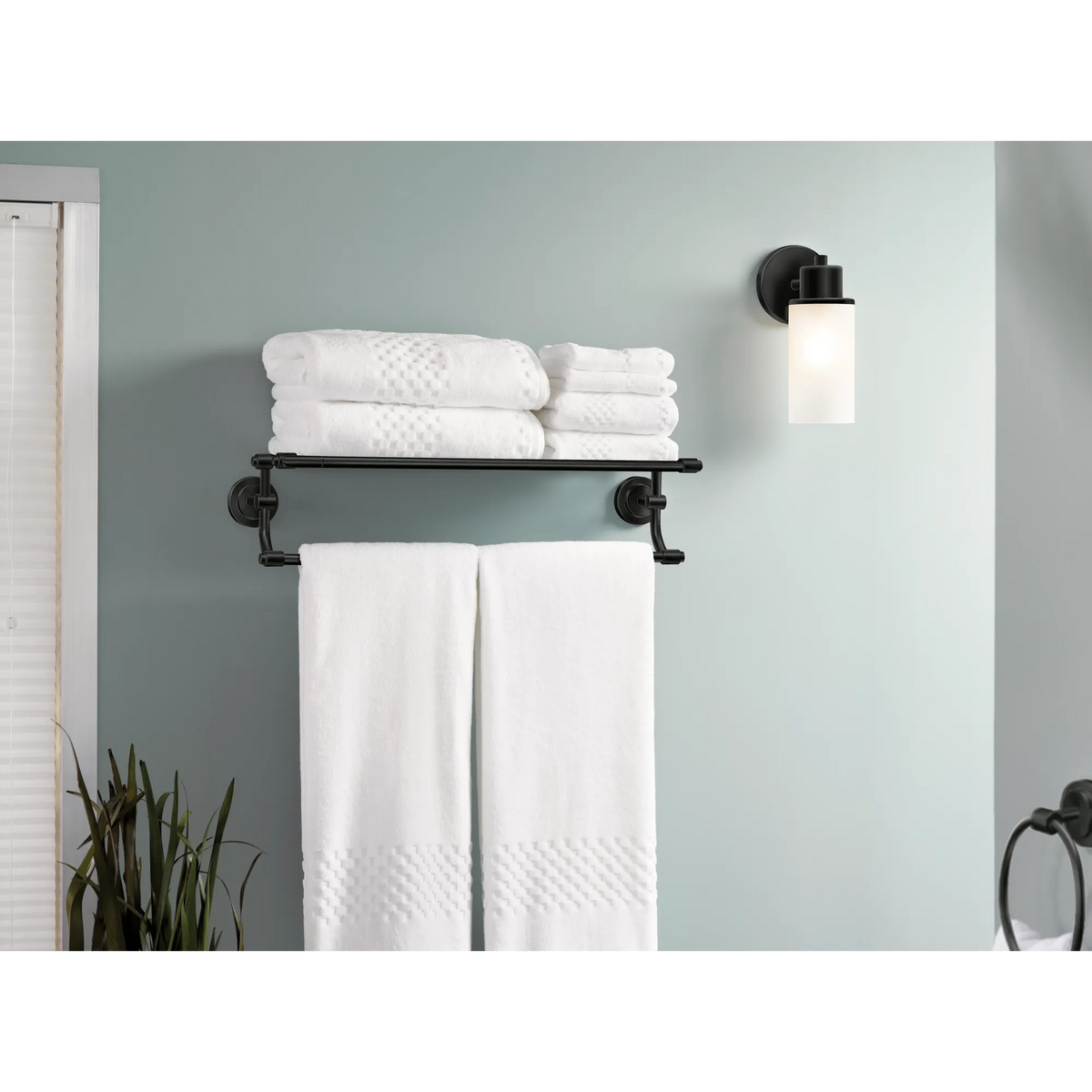 Moen Iso Towel Shelf DN0794 in Matte Black (DN0794BL) - view 3
