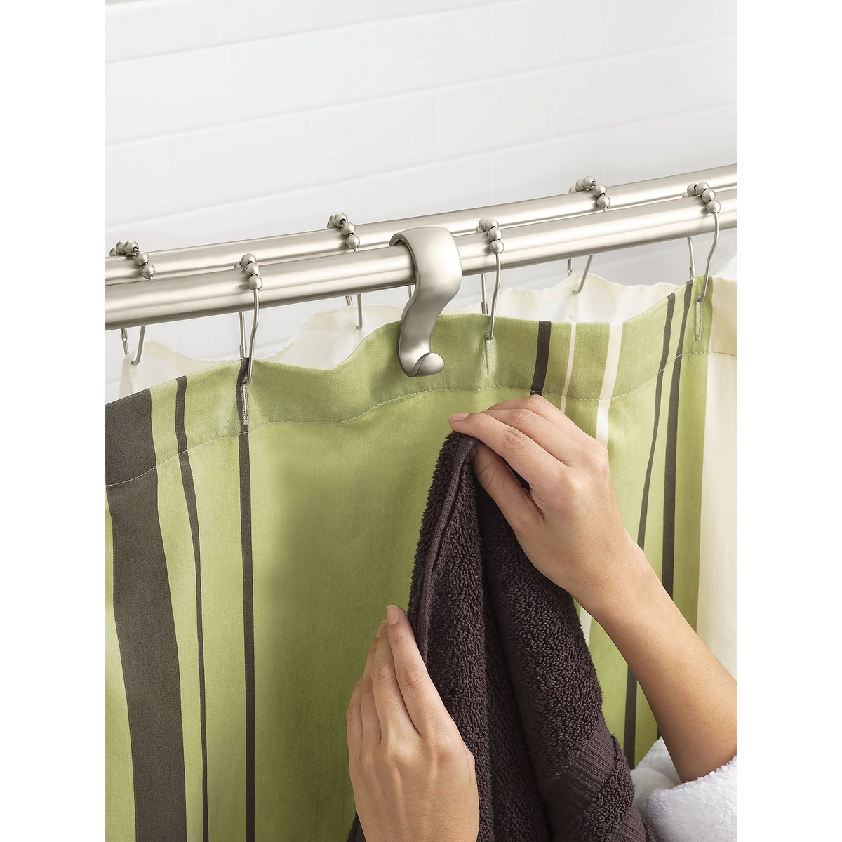 Moen Shower Curtain Rings SR2100 in Brushed Nickel (SR2100BN) - view 14