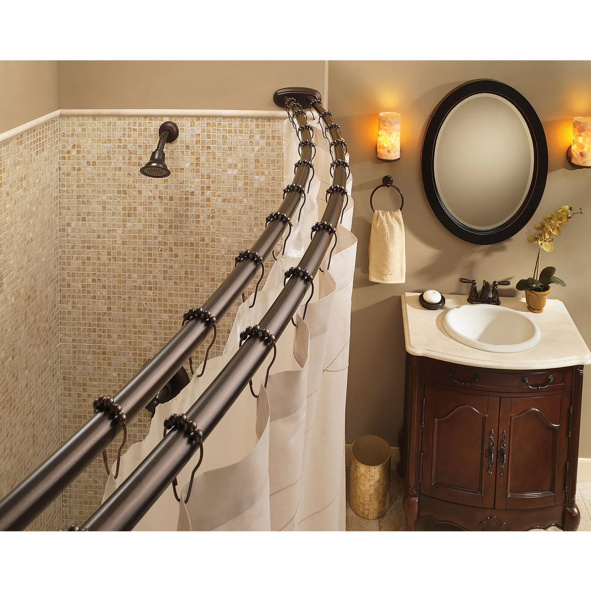 Moen Shower Curtain Rings SR2100 in Old World Bronze (SR2100OWB) - view 8