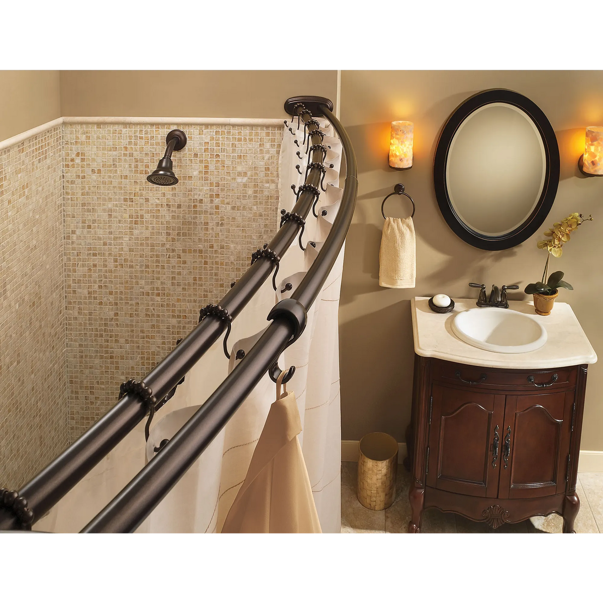 Moen Shower Curtain Rings SR2201 in Old World Bronze (SR2201OWB) - view 6