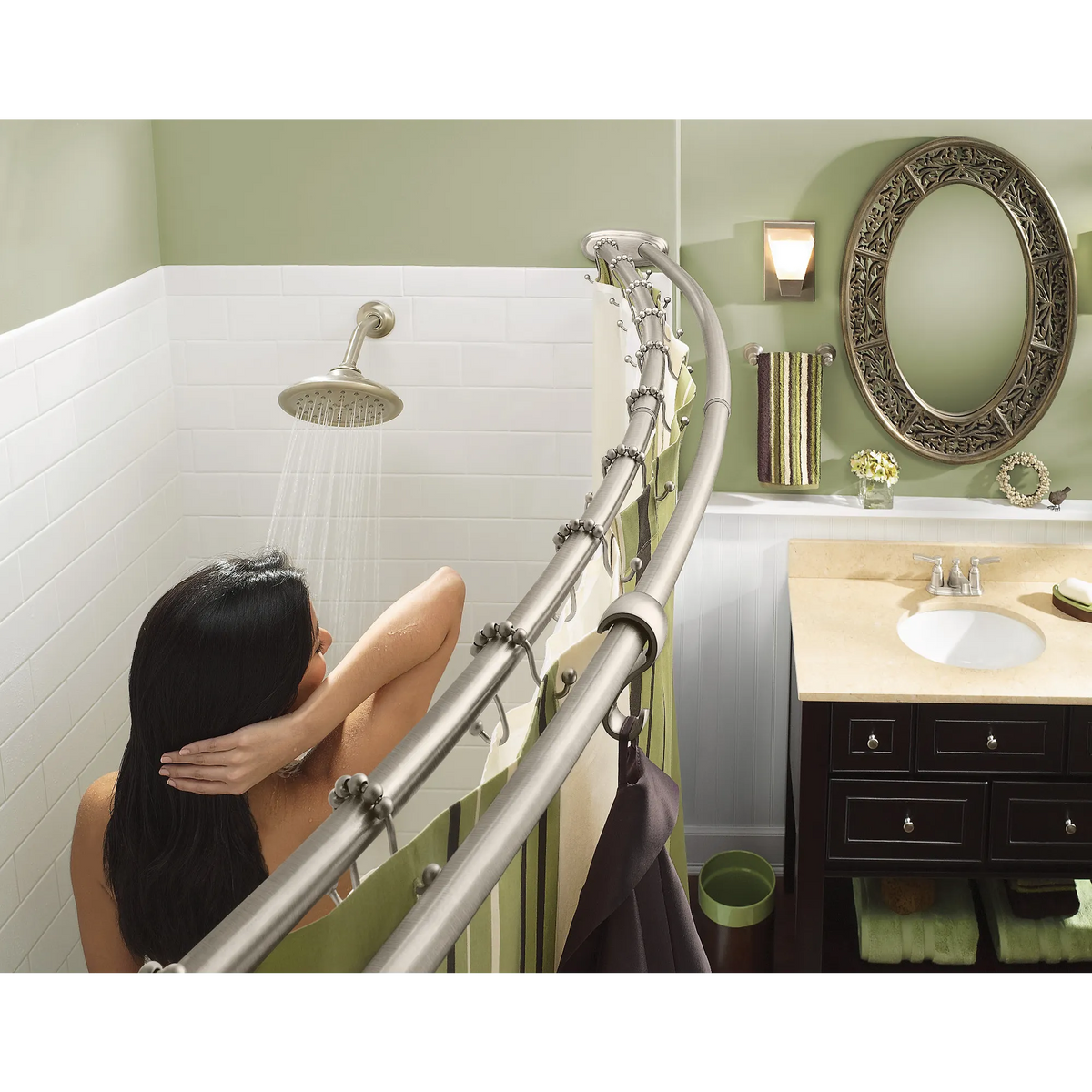 Moen Shower Curtain Rings SR2201 in Brushed Nickel (SR2201BN) - view 7