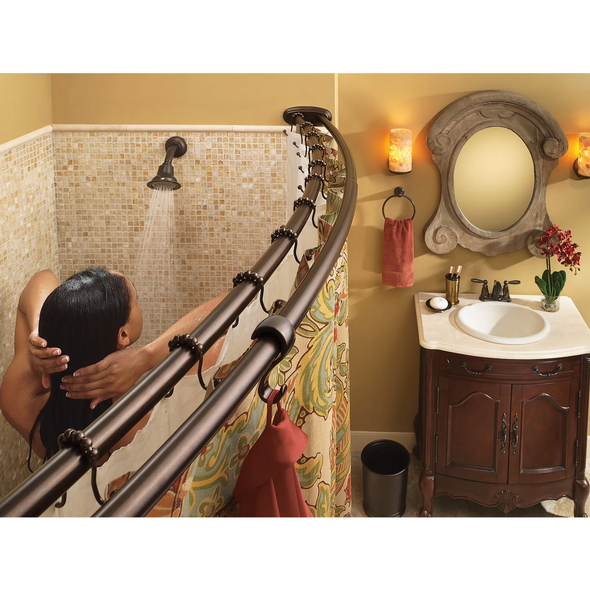 Moen Shower Curtain Rings SR2201 in Old World Bronze (SR2201OWB) - view 4