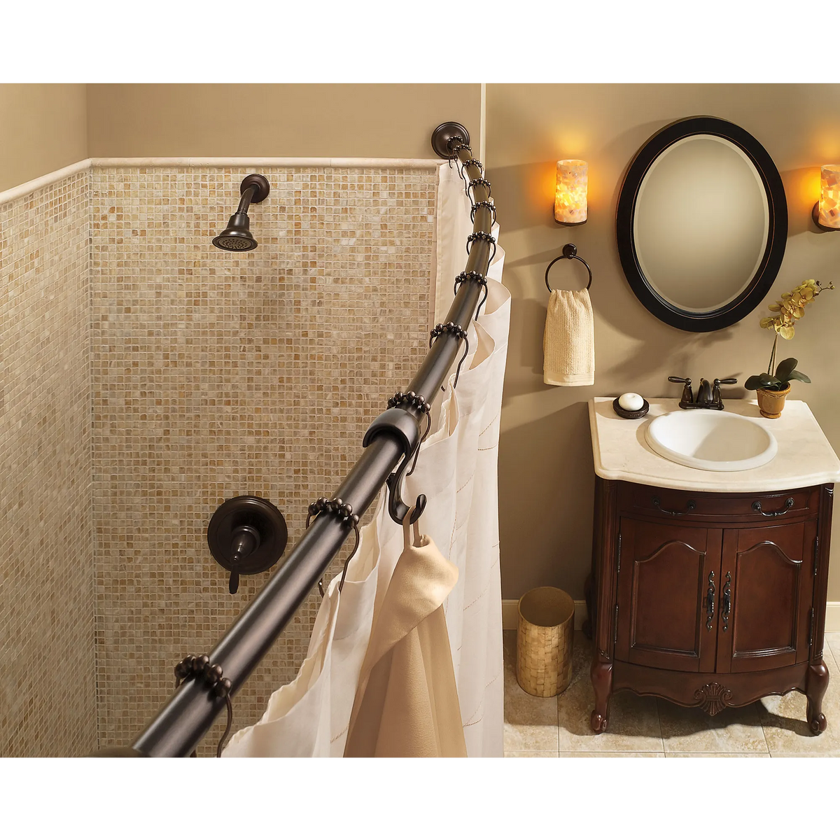 Moen Shower Curtain Rings SR2201 in Old World Bronze (SR2201OWB) - view 3