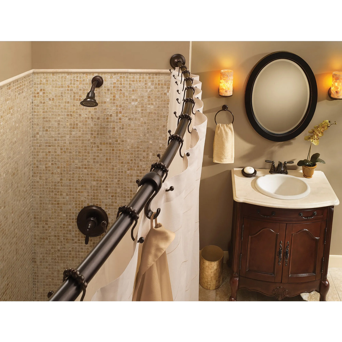 Moen Shower Curtain Rings SR2201 in Old World Bronze (SR2201OWB) - view 5