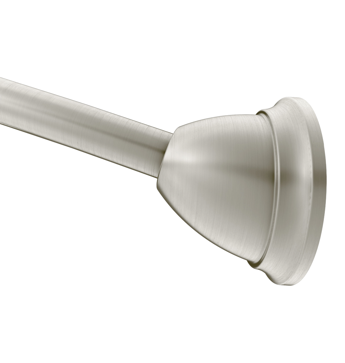Moen Curved Shower Rod With Magnetix Tension/Permanent Mount MDN2170 in Brushed Nickel (MDN2170BN)