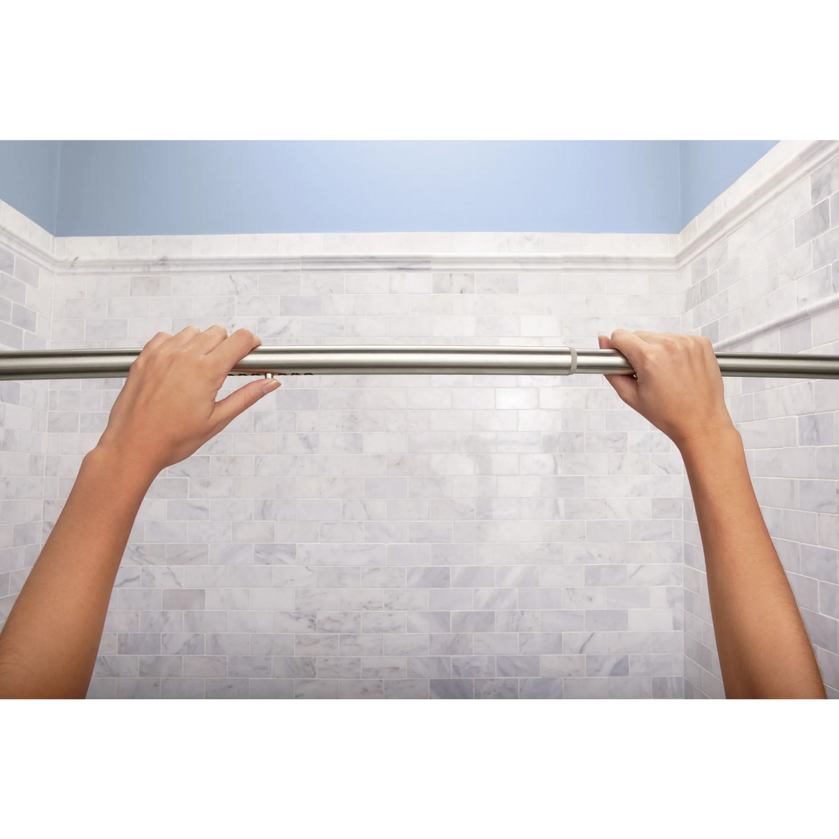 Moen Tension Curved Shower Rod DN2170 in Brushed Nickel (DN2170BN) - view 6