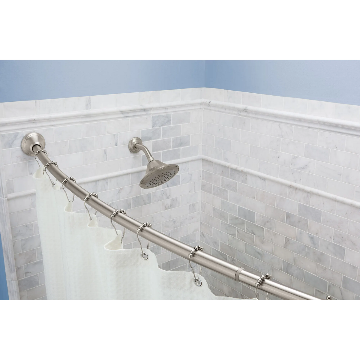 Moen Curved Tension Shower Rod DN2171 in Brushed Nickel (DN2171BN) - view 3