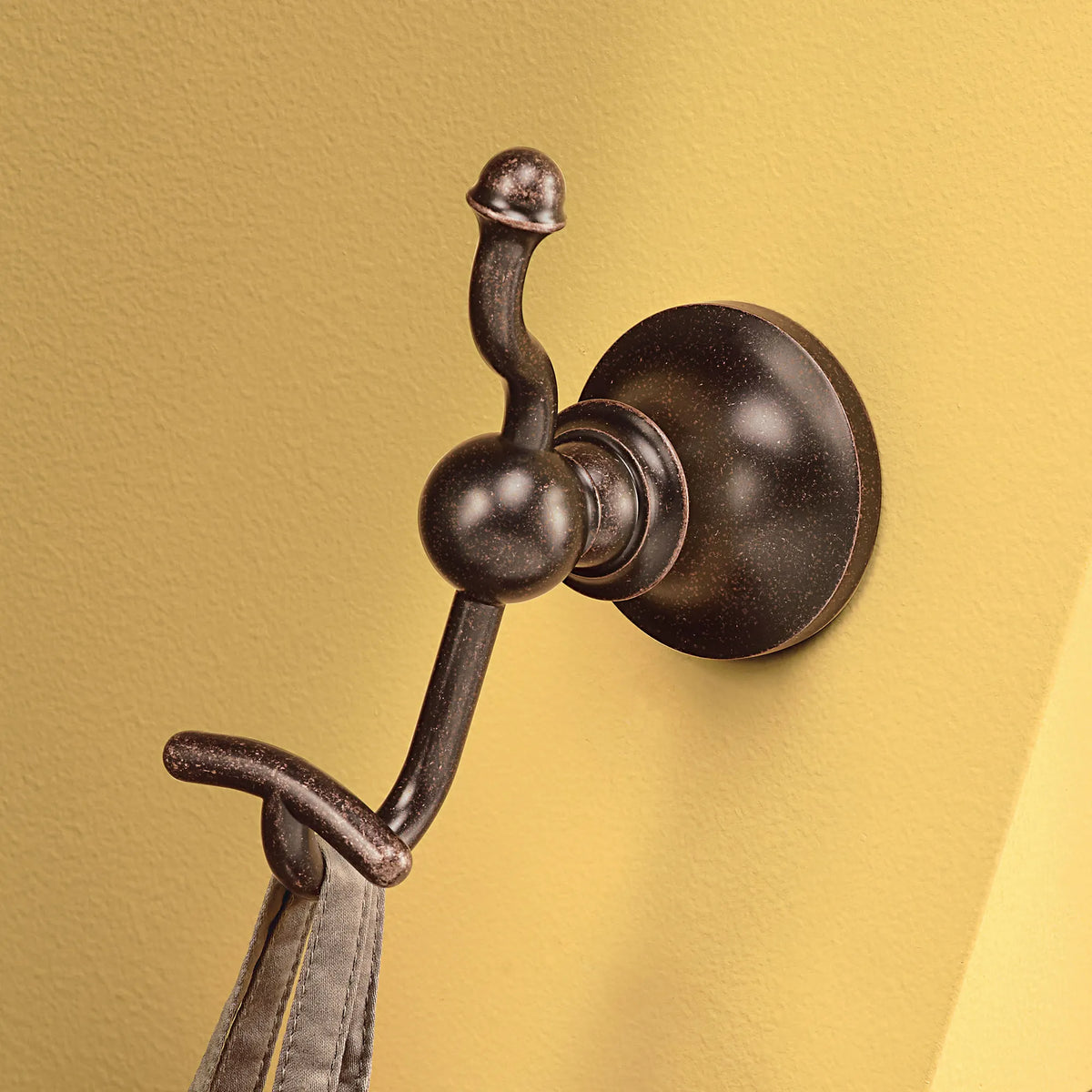 Moen Vale Double Robe Hook DN4403 in Oil Rubbed Bronze (DN4403ORB) - view 2